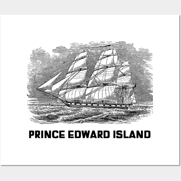 Prince Edward Island Sailing Wall Art by Canada Tees